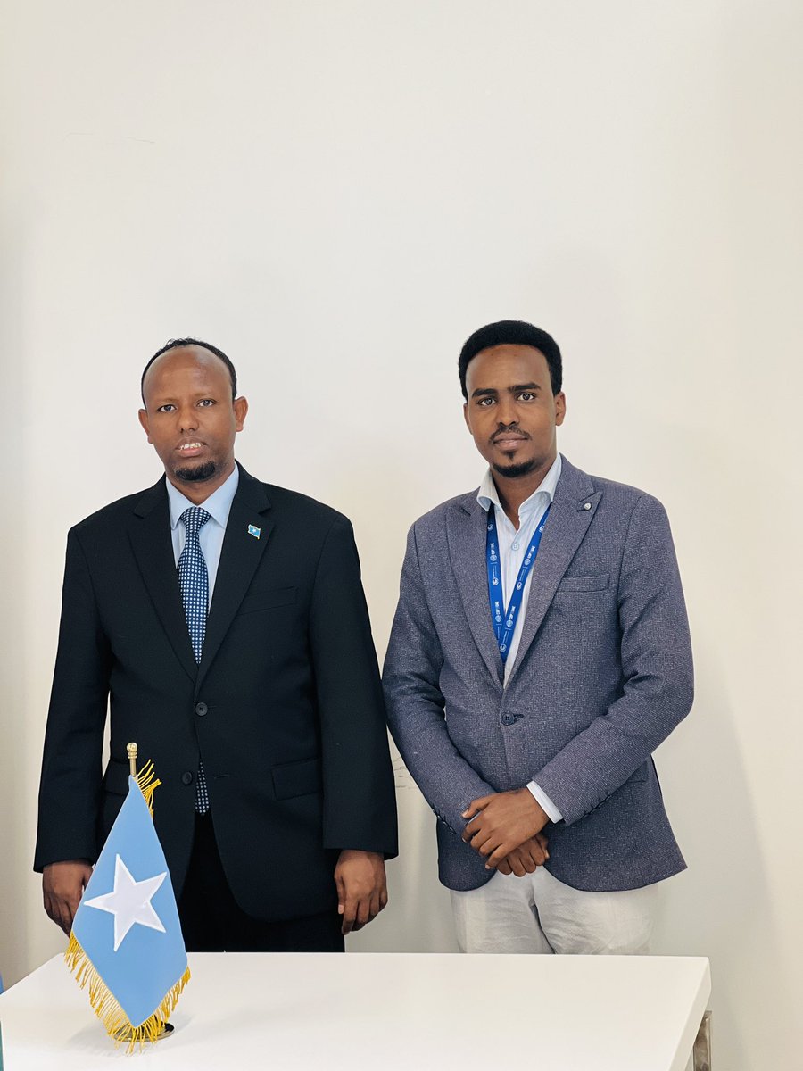 Excited to have crossed paths with @DrAliHajiadam , Somalia's Minister for @MoH_Somalia, during our time at Dubai Expo City for COP28. The Ministry of Health is making substantial progress in this year’s @COP28_UAE .