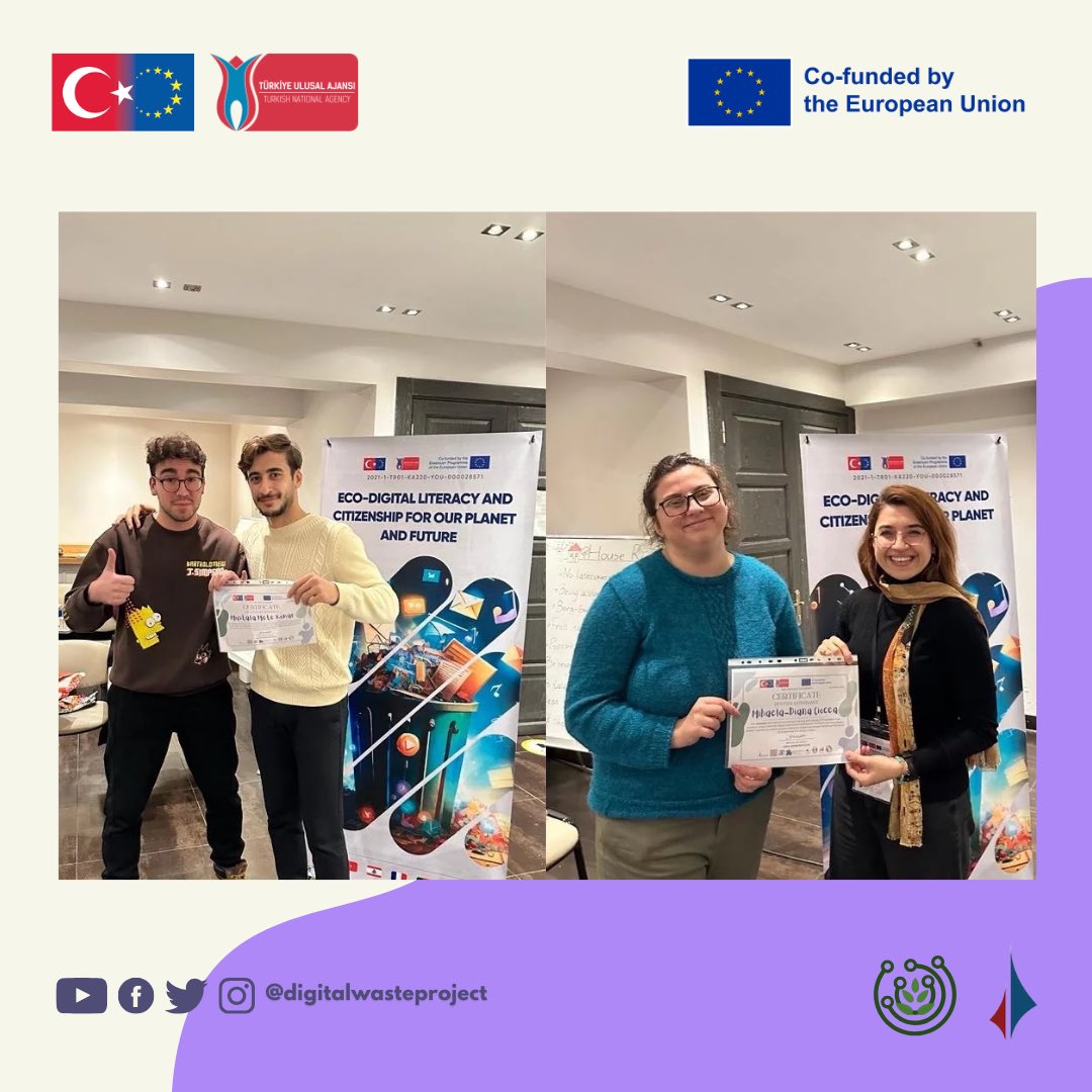 digitalwaste_eu's tweet photo. ✨Erasmus+ KA220 Projemiz Dijital Atık kapsamındaki 3. Öğrenme Etkinliği’ni (LTT) tamamladık!

🌻LTT 30 Kasım - 4 Aralık 2023 tarihleri arasında Fransa, Portekiz, Lübnan, Romanya ve Türkiye'den ortaklarımızın katılımıyla gerçekleşti✨

@AsemTR @ABBaskanligi @ulusalajans https://t.co/sonR6qtwLR