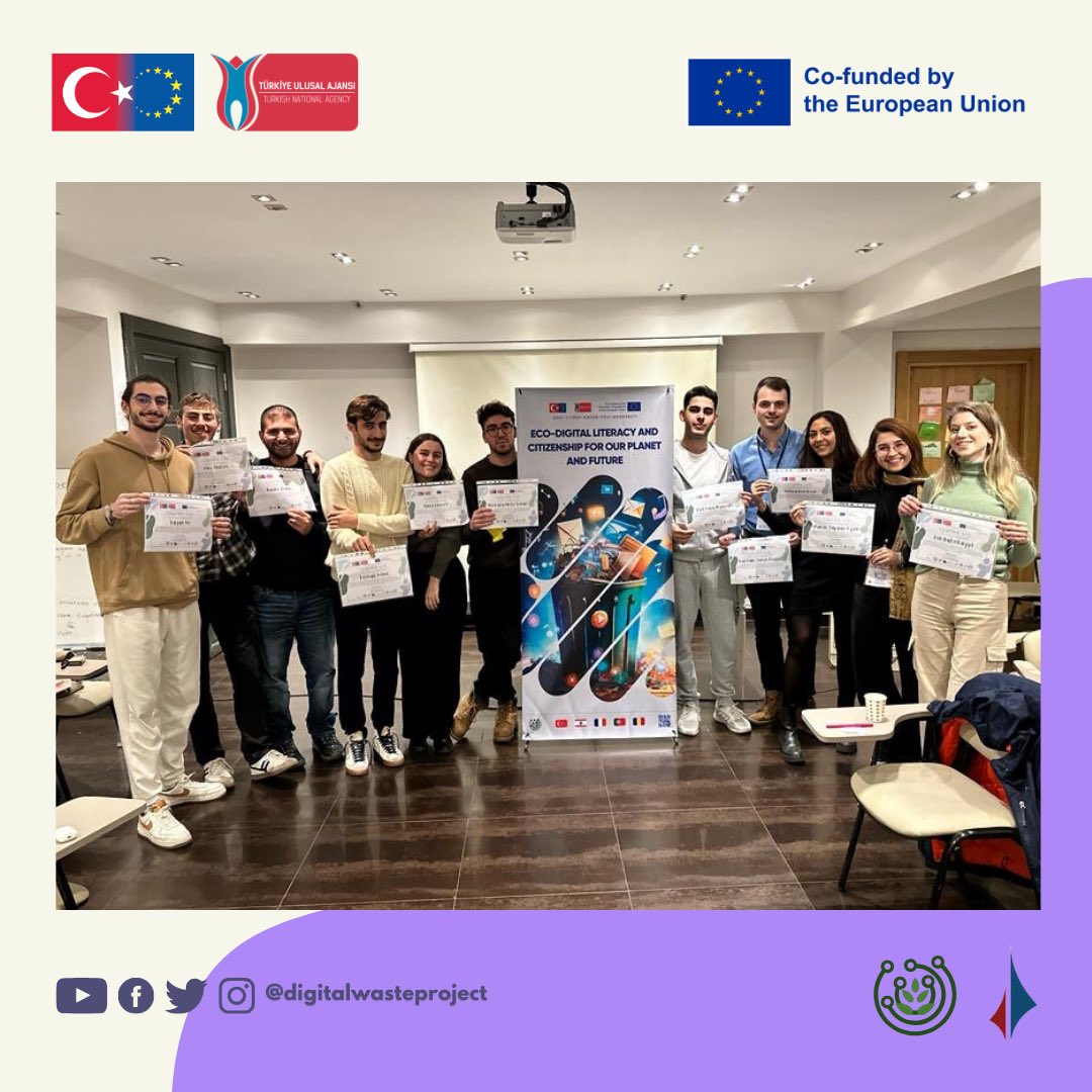 digitalwaste_eu's tweet photo. ✨Erasmus+ KA220 Projemiz Dijital Atık kapsamındaki 3. Öğrenme Etkinliği’ni (LTT) tamamladık!

🌻LTT 30 Kasım - 4 Aralık 2023 tarihleri arasında Fransa, Portekiz, Lübnan, Romanya ve Türkiye'den ortaklarımızın katılımıyla gerçekleşti✨

@AsemTR @ABBaskanligi @ulusalajans https://t.co/sonR6qtwLR