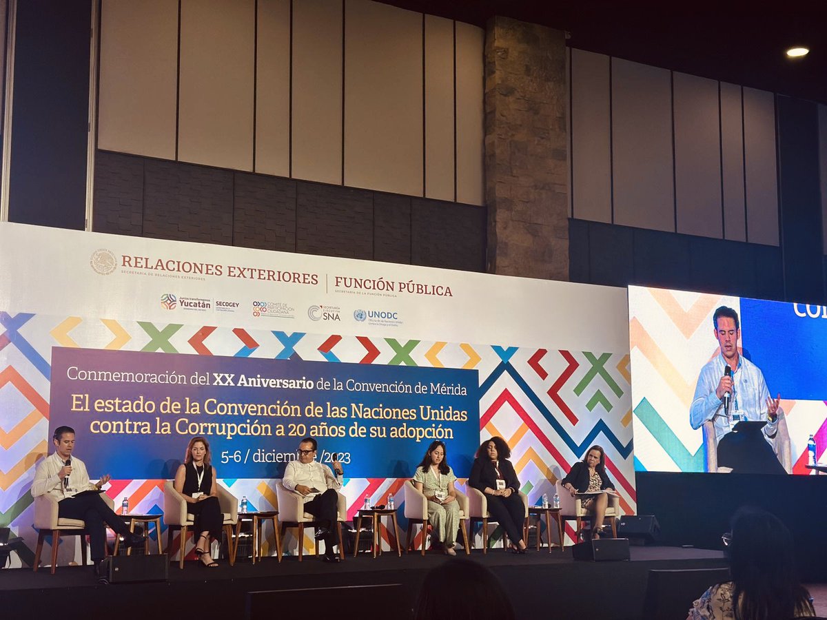 🏁¡Inicia el diálogo sobre los avances de los Estados parte en el cumplimiento de la Declaración Política de #UNGASS21 en la Conmemoración del #XXAniversario de la Convención de Mérida! 💬🌐 #UNCAC20 #UnitedAgainstCorruption #UnidosContraLaCorrupción