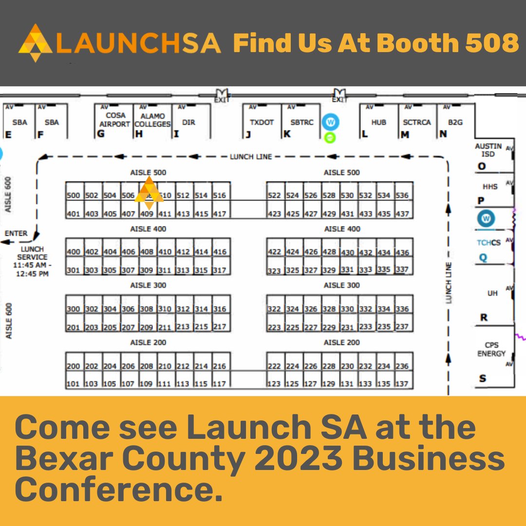 Launch SA (@launchsatx) on Twitter photo Are you headed to the 2023 <a href="/smwbe/">Bexar County SMWBE</a> conference? Come see us at booth 508!
Get your free tickets to attend the 2023 SMWVBO Business Conference by clicking here: hubs.la/Q02bZnh10
#BexarCounty #SMWBE #SMWVBO #VBE #HUB #DBA #SBE #2023SMWVBO #SanAntonioEvents Are you headed to the 2023 <a href="/smwbe/">Bexar County SMWBE</a> conference? Come see us at booth 508!
Get your free tickets to attend the 2023 SMWVBO Business Conference by clicking here: hubs.la/Q02bZnh10
#BexarCounty #SMWBE #SMWVBO #VBE #HUB #DBA #SBE #2023SMWVBO #SanAntonioEvents