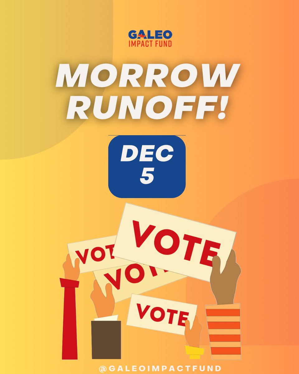 GALEOImpactFund's tweet image. Attention #Morrow! Make Your Voice Heard!⁠
⁠
Your vote is more than just a right; it's a potent tool for change. 
⁠
#galeoimpactfund #gapol #georgia #latinosenatlanta #lgeorgiavota #estamosaqui #georgiapolitics #localelections #votolatino #getoutandvote