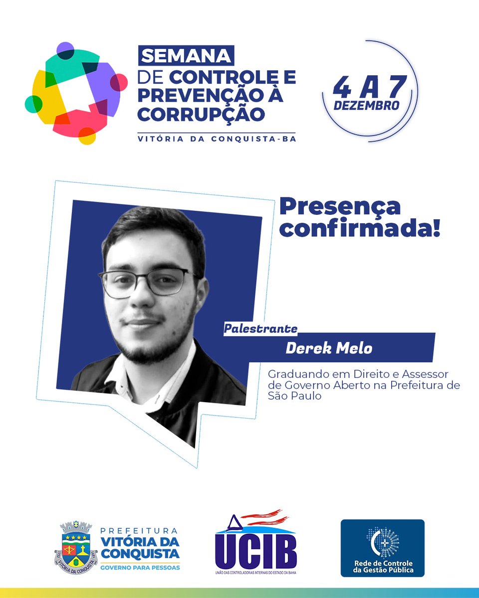 govabertoprefsp's tweet photo. Amanhã (06), a Coordenadoria de Governo Aberto ministrará uma oficina participativa sobre a agenda de Governo Aberto. O convite veio através da Prefeitura Municipal de Vitória da Conquista na Bahia, onde acontece agora a Semana de Controle e Prevenção da Corrupção. https://t.co/YpbvRVAOrH