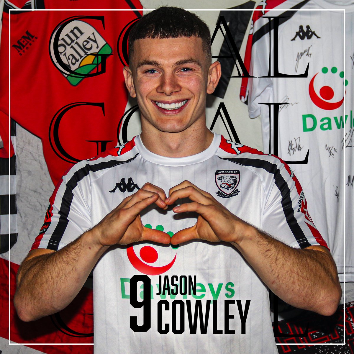 26' | GOALLLLLLL. Who else but Cowley? 🫶 Hereford⚪️ 1-0 🔵Warrington #COYW | #HFCvWAR