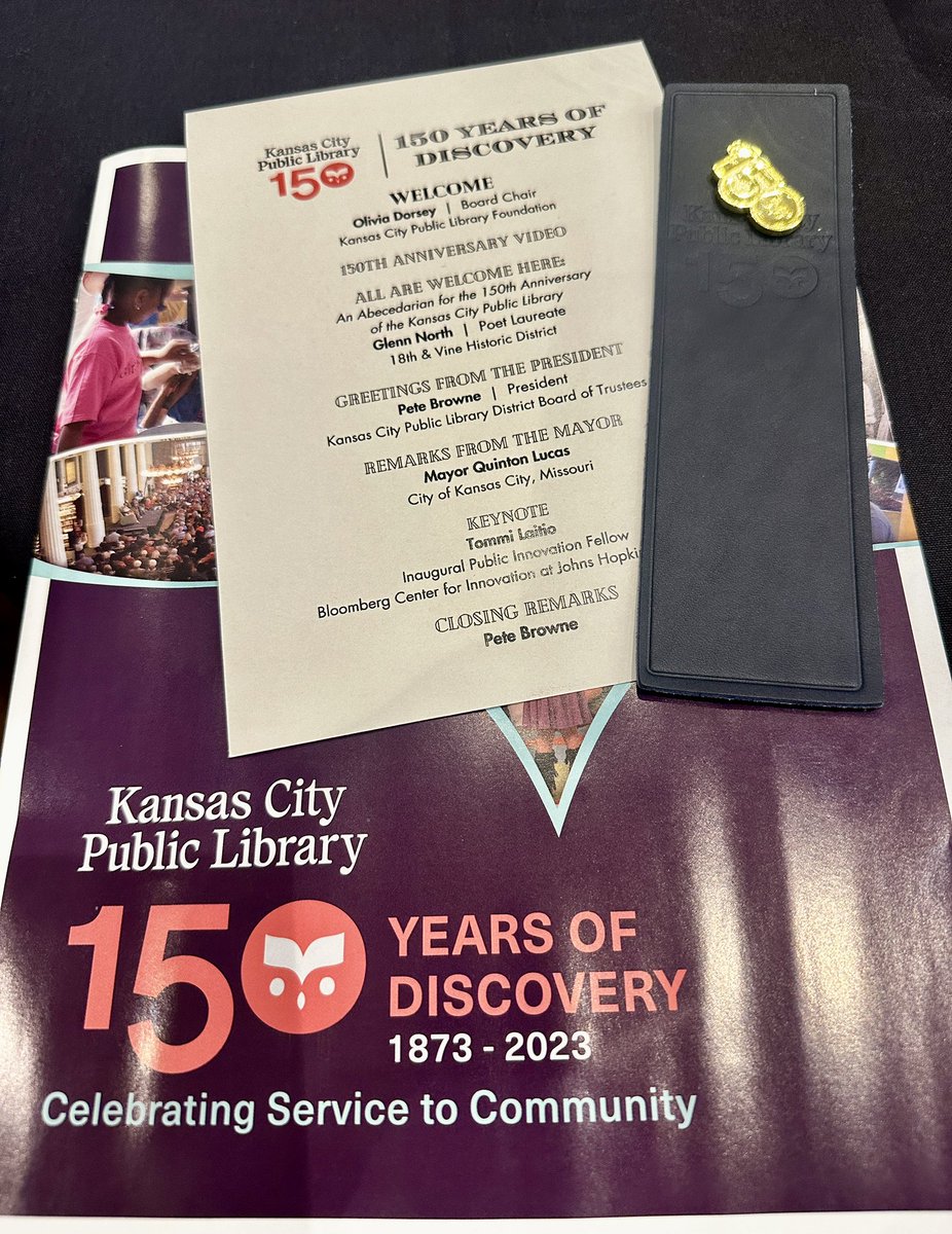 EmilyforKC's tweet photo. Celebrating the 150th anniversary of our @KCLibrary! They are a staple in our community and we thank you for your service, engagement, and accessibility.
Go check them out!
https://t.co/Qf4GCvuW7Q
#supportyourlocallibraries https://t.co/2OSs937u6u