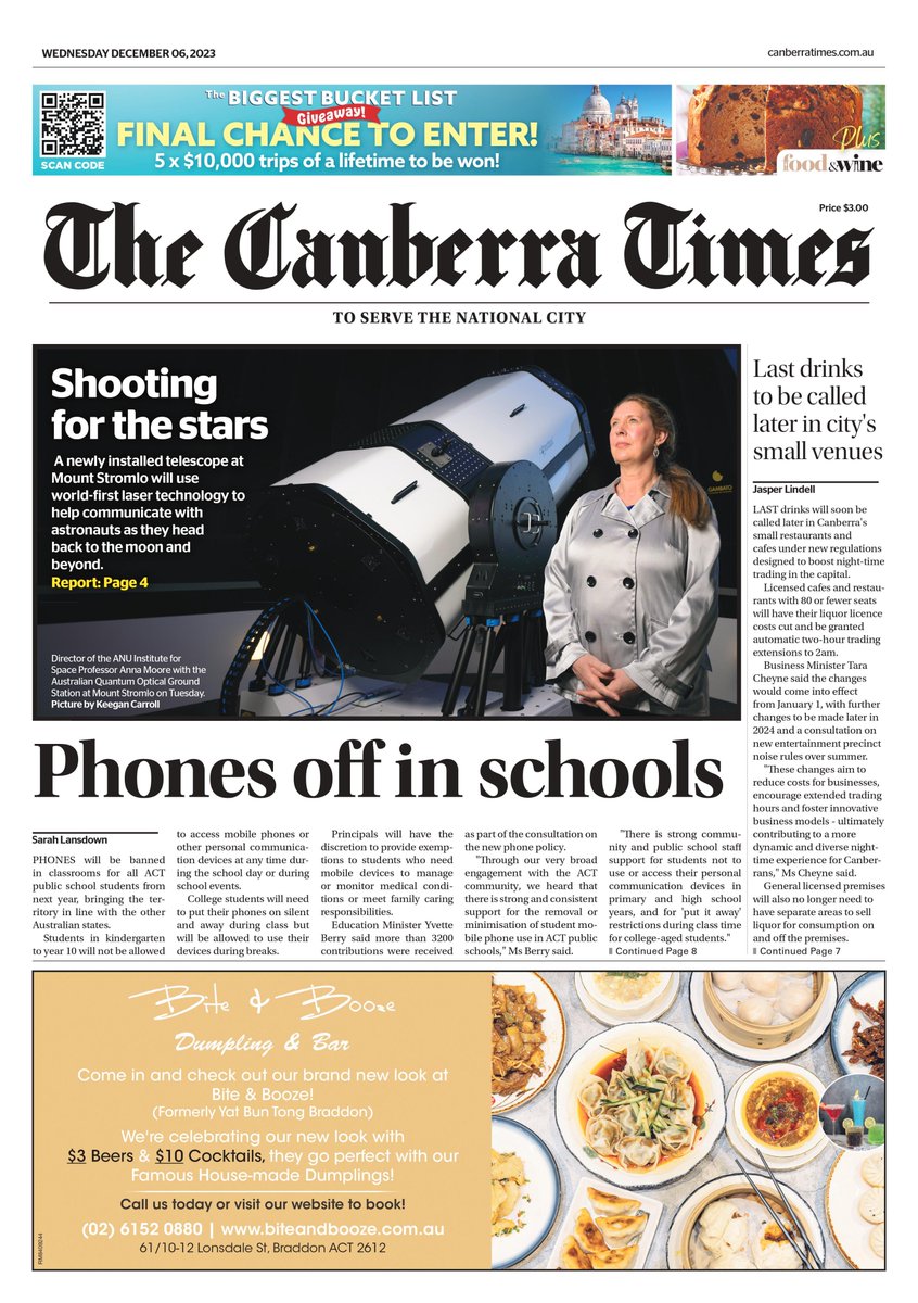 Canberra Times (@canberratimes) on Twitter photo Good morning Canberra. It's going to be a hot one. We're heading for a top of 33. Here's today's front page, via <a href="/SarahLansdown/">Sarah Lansdown</a> <a href="/jclindell/">Jasper Lindell</a> <a href="/natalievikhrov/">Natalie Vikhrov</a> canberratimes.com.au/subscribe Good morning Canberra. It's going to be a hot one. We're heading for a top of 33. Here's today's front page, via <a href="/SarahLansdown/">Sarah Lansdown</a> <a href="/jclindell/">Jasper Lindell</a> <a href="/natalievikhrov/">Natalie Vikhrov</a> canberratimes.com.au/subscribe