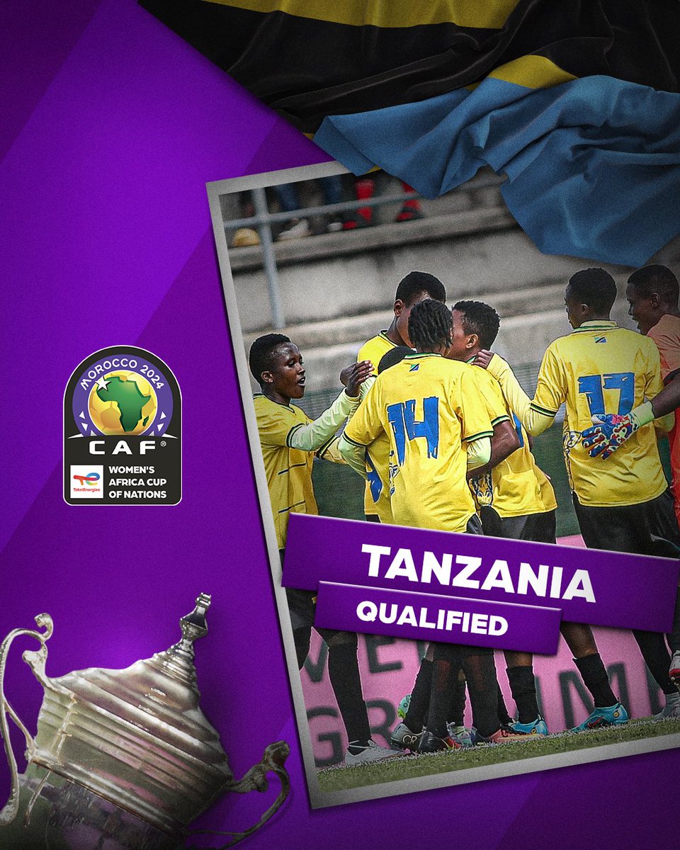 🇹🇿 Tanzania qualify for the 2024 #TotalEnergiesWAFCON 👏

#EmpoweringOurGame