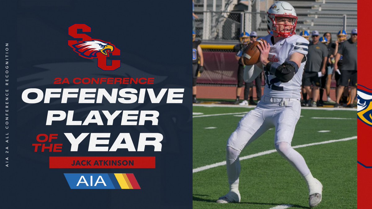 Congratulations to Jack Atkinson who was voted the 2A Conference’s Offensive Player of the Year!