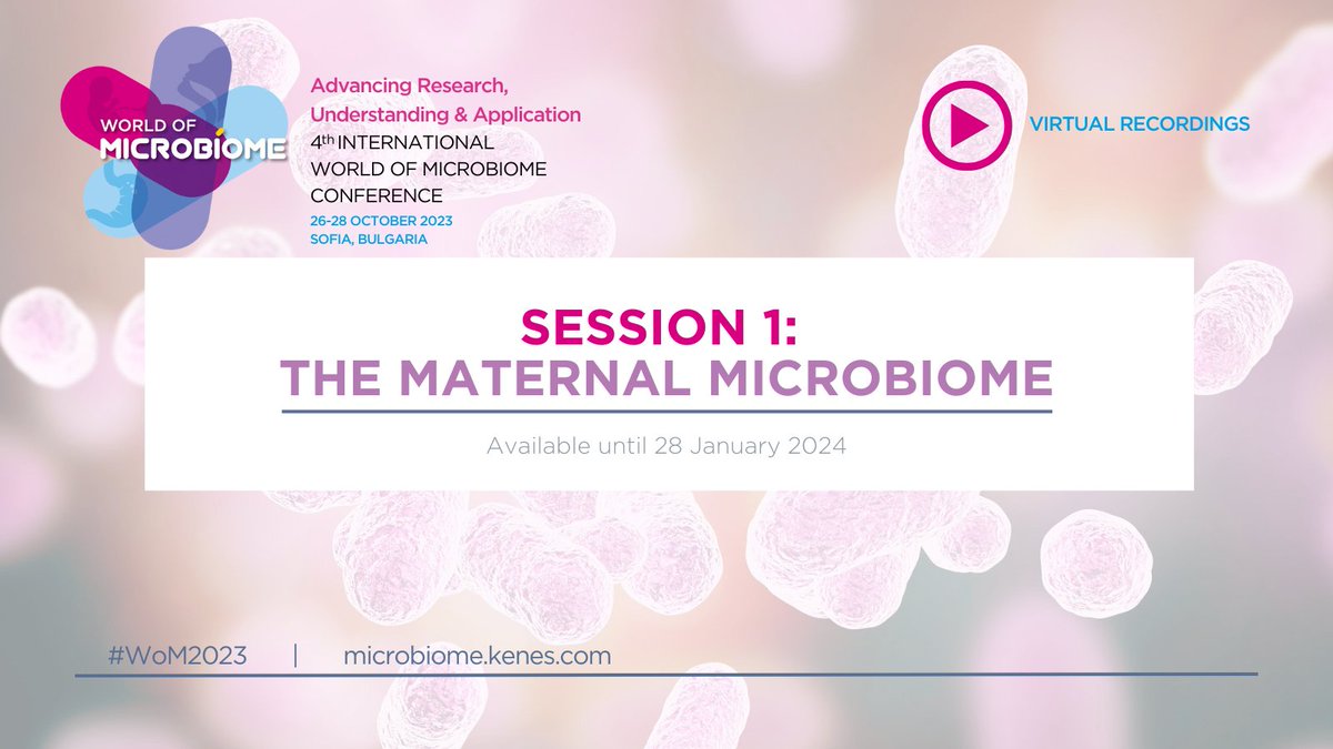 💻 Dive back into #WoM2023 on our virtual platform. Hear from our renowned speakers sharing their insights on the topic of maternal gut microbiota and its importance to the growing fetus.🤰All registered delegates can access the recordings here 👉 bit.ly/3GOa8a9