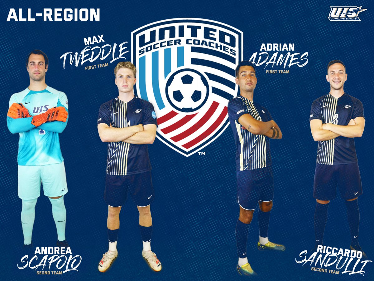 That's 4⃣ United Soccer Coaches All-Region selections for <a href="/UISMSoccer/">UIS Men's Soccer</a>!

#WeAreStars | #ProtectThePrairie