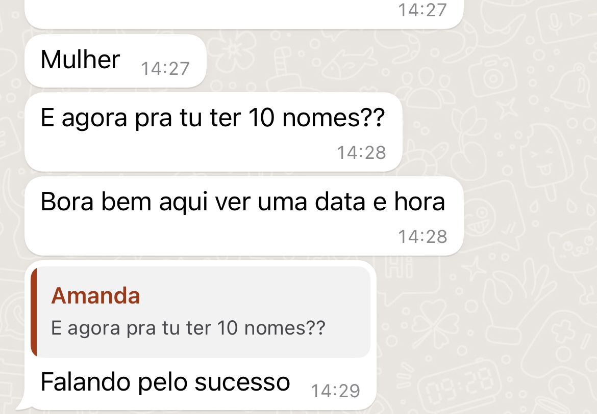Até quem teve a ideia está preocupada 😂 mas vou escolher aleatório, o que Deus mandar eu vou chamar, 5 daqui do Twitter e 5 lá do insta ( vou da preferência pra quem nunca saiu com a gente )?