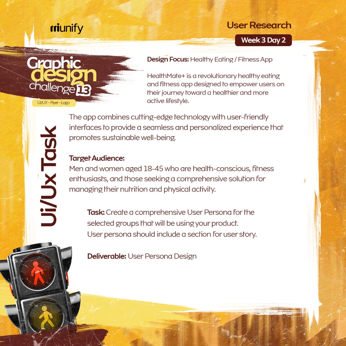 PurpleAbbie_'s tweet photo. Design challenge, day 2 of week 3 hosted by @miunify is brought to you by yours truly π
Still on UX research, here's a User persona drafted out for the HealthMate+ app. This was drafted out based on research and interviews.
#miunify #miunifygdc #miunifygdc13 #gdc13UIUX #GDC13 https://t.co/AmHSjbdMWR