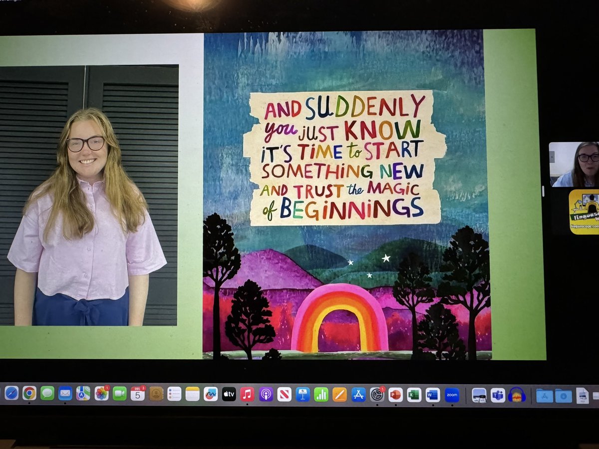 Wonderful webinar spoken from the heart by <a href="/ProfdfrancaisMC/">Megan Crean</a> in tonight’s <a href="/linguascope/">Linguascope</a> webinar about using your skills knowledge+expertise to teach abroad.Thanks to <a href="/SearchAssociate/">SearchAssociates</a> colleagues Rebecca + Nazgol for answering practical questions #edutwitter #mfltwitterati #mflchat