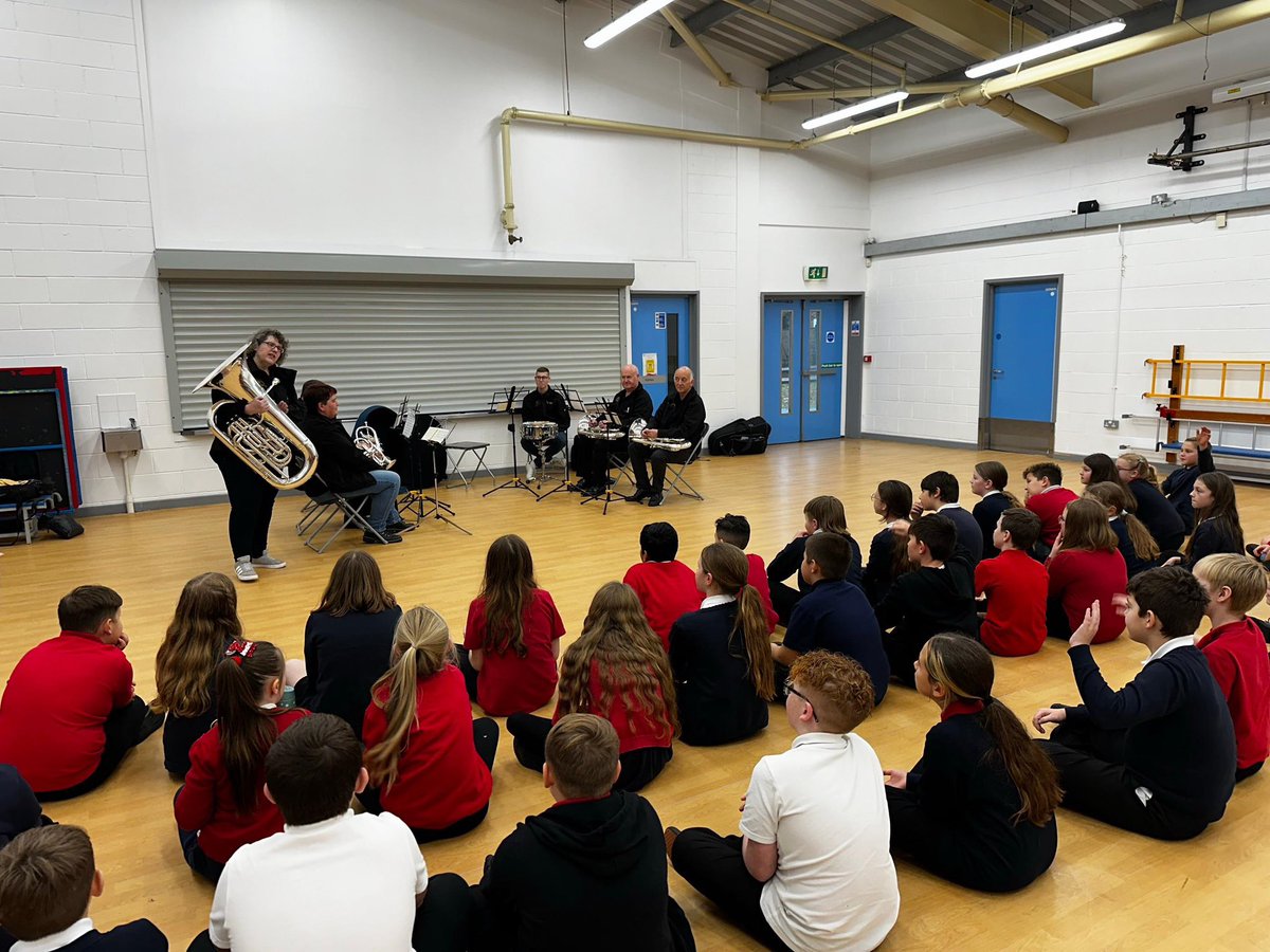 Thank you to the Kippax Brass Band who came to talk to our Year 6 children about pitch and tone and the instruments they play in the band. #historyofkippax #kippaxbrassband #musiccurriculum #curriculumenhancements