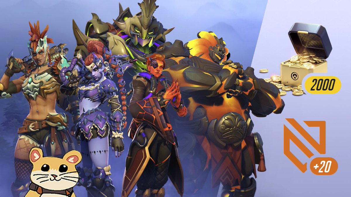 I'm giving away a Season 8 Ultimate Battle Pass Bundle! Get skins for Mauga, Widow and Moira, tierskips and 2,000 Overwatch Coins! 🌋 🐯 To Participate: • Like and Retweet ✅ • Follow @bellaboo_tv • Comment your favorite role! Winner is picked on the 7th! 🔥 #Overwatch2