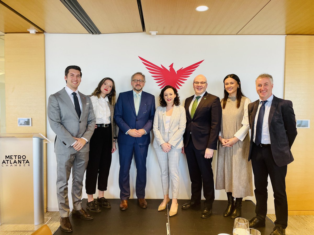 Team Ireland out in force today at the annual <a href="/atlchamber/">Metro ATL Chamber</a> luncheon with <a href="/IrelandAtlanta/">Ireland CG Atlanta</a> <a href="/IDAIRELAND/">IDA Ireland</a> <a href="/Entirl/">Enterprise Ireland</a> reflecting our strong commitment to this city.

The Chamber does a superb job making the international community feel at home in Atlanta. 

Ireland is all in on #ATL 🙌🏻
