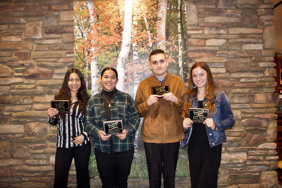 We are so proud of the four students who were selected for the December Beaumont/Banning Student of the Month. These four students have faced adversity and trauma and used it to fuel their passion and dreams. Congrats to Sydney Webb, Nadia Fontes, Jayleen Rojas, and Steven Ruiz!