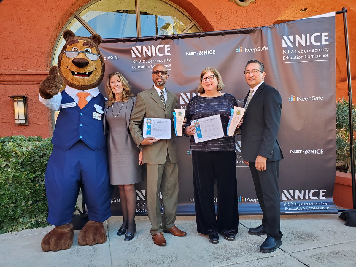 Congratulations to the 2023 Presidential Cybersecurity Education Award winners 🏆 👏 #NICEK12