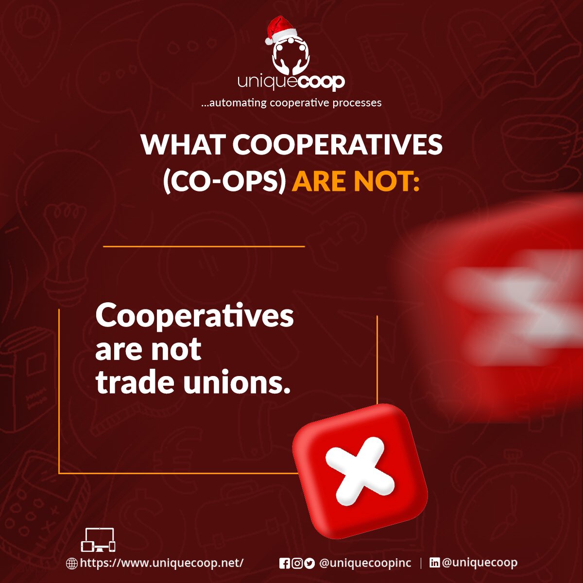 UniquecoopInc's tweet photo. Dear Esteemed Members, Leaders, and Stakeholders of Cooperative Societies,

We are thrilled to unveil a new series that promises to deepen our understanding of cooperative societies. 🥁🥁🥁 https://t.co/epIHMcptHt