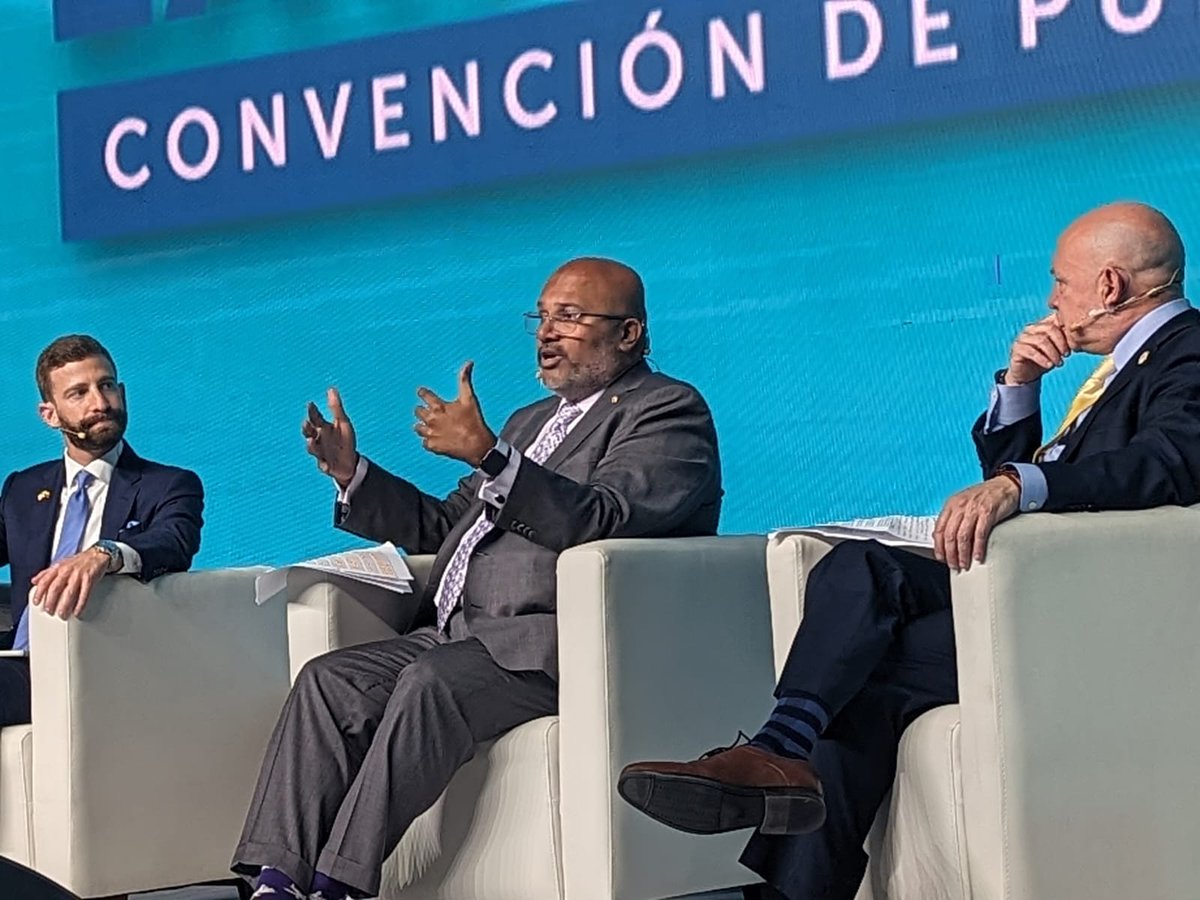 TradeGov's tweet photo. Ports are critical to the #globaleconomy. Assistant Secretary Venkataraman took part in the “Essential Elements in Developing an Efficient Port” panel to highlight 🇺🇸 support for port infrastructure #investment &amp; #trade facilitation in the LATAM region 🌎. https://t.co/c2ClVzF126 https://t.co/5EnAv4sehW