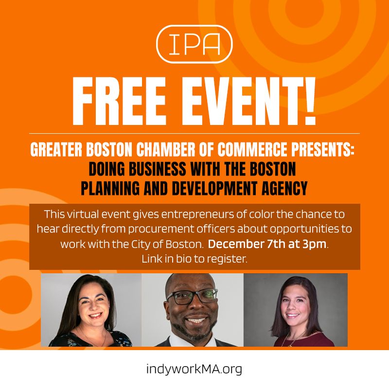 Join The Boston Chamber of Commerce for its next installment of the Pacesetters ‘Doing Business’ series. This free event gives businesses of color the chance to hear directly from procurement officers about opportunities to work with the city of Boston. Link in bio to register!
