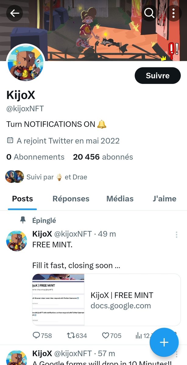 ‼️‼️SCAM‼️‼️

GUYS BEWARE.
DO NOT INTERACT.
THIS IS NOT ME.
PLEASE REPPORT AS MUCH AS POSSIBLE.

IT IS A SCAM
@kijoxNFT
