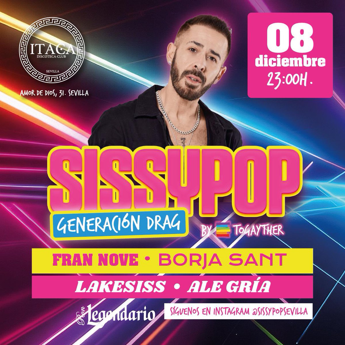 frannovesoyyo's tweet photo. Llevo un par de meses sin pinchar porque necesitaba un poquito de calma y me hace muy feliz anunciarte que este viernes vuelvo a Sevilla #sissypop con los amigos de @Togayther_ES https://t.co/2bzOQd4TaX