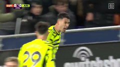 Martinelli nets go-ahead goal v. Luton Town