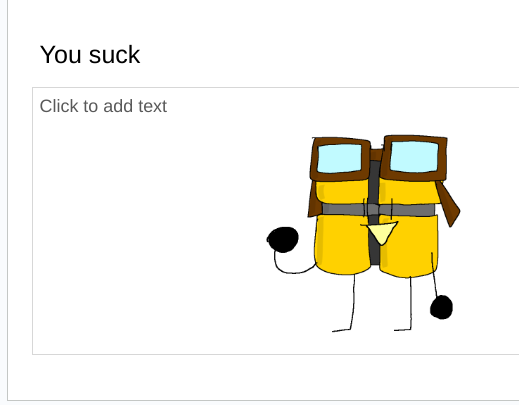 HoHObjectShow's tweet photo. also we've been reduced to animating on Google Slides https://t.co/kDWPWoYBAM