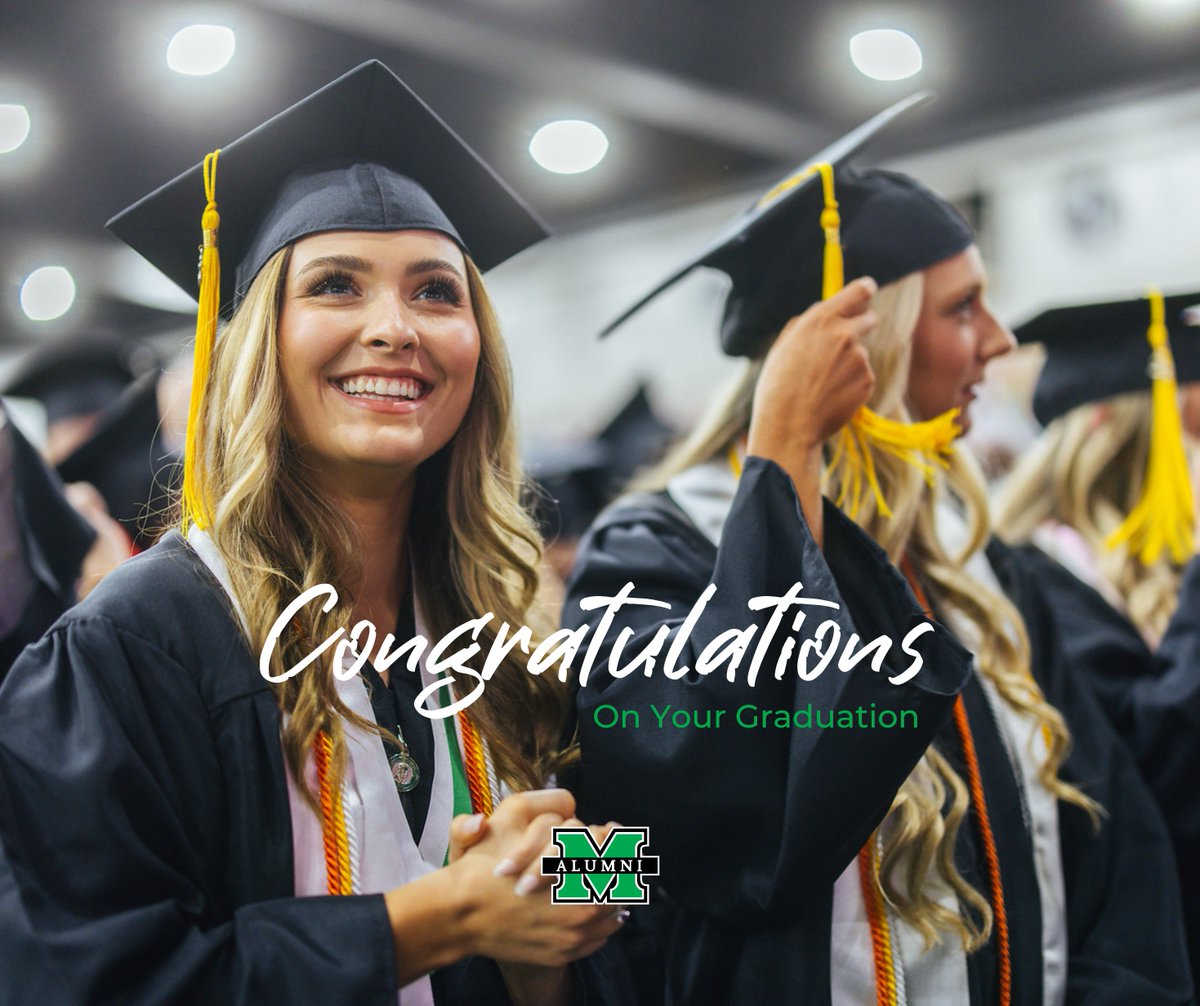 🎓🎉 Congratulations, Marshall University Graduates! 🎉🎓

Whether you are sticking around or moving on to a new city, we want to be a part of your journey. Visit formarshallu.org to find your alumni chapter!

#ForMarshallU #HerdAlum