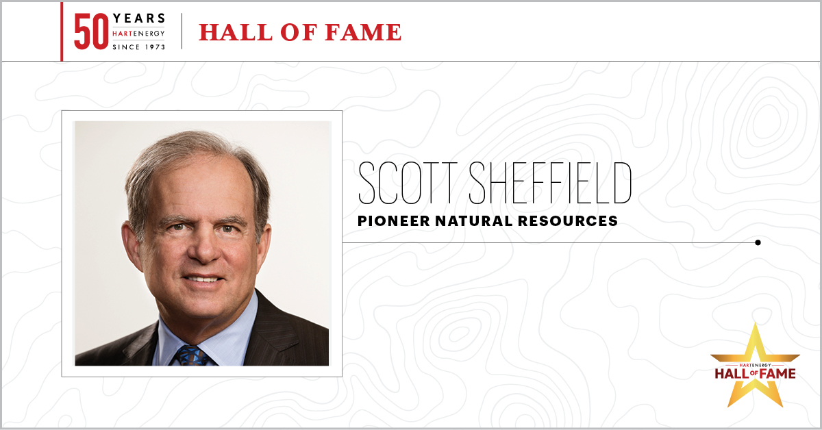 Congratulations Scott Sheffield for his induction into @HartEnergy's Hall of Fame! 👏Featured in the 50th Anniversary edition of "Oil and Gas Investor," Scott's legendary five decades is a nod to his significant influence on the industry's evolution. bit.ly/46JK624