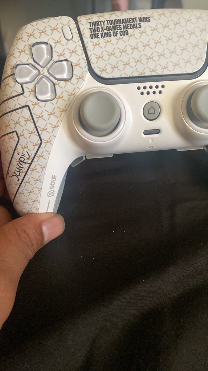 Finally got my hands on <a href="/scump/">OpTic Scump</a> exclusive ps5 controller. #KingOfCod