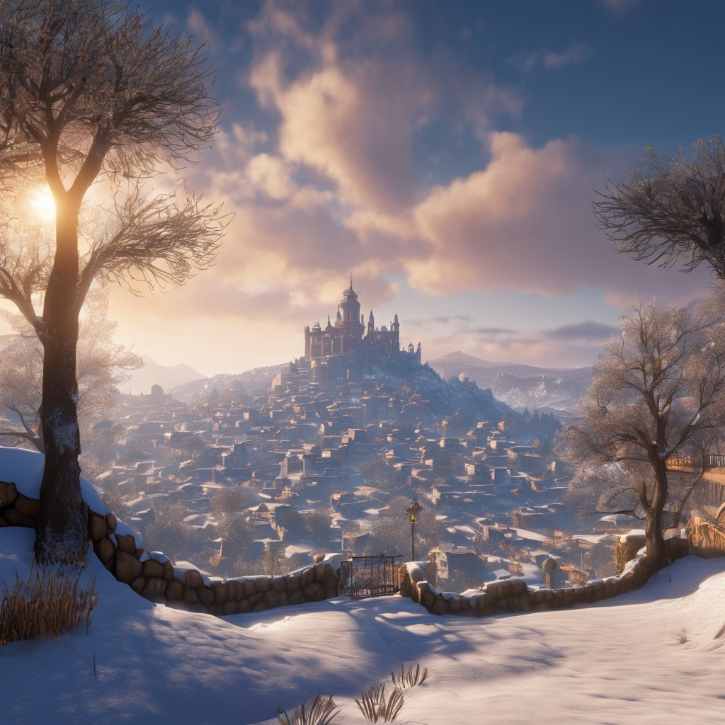FREE__ARTS's tweet photo. Feel free to use this #RoyaltyFree #artwork for anything.
A winter's tale etched in snow and light, where a castle stands sentinel over a slumbering village, wrapped in the quiet majesty of dusk.
#WinterWonderland #DuskMagic #DigitalArt https://t.co/5OxptiAn2D
