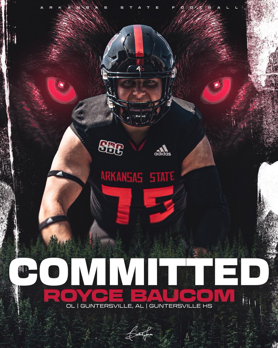 Royce Baucom (@royce75) on Twitter photo 1000% Committed🔴🐺
WOLVES UP‼️
<a href="/CoachL__/">Coach L</a> <a href="/CoachHsbs/">Haston Coates</a> <a href="/GWildcatsfball/">GuntersvilleFootball</a> <a href="/GuntersvilleAth/">Guntersville City Schools Athletics</a> <a href="/CoachLReese/">Lance Reese</a> <a href="/TDARecruiting/">Touchdown Alabama Recruiting</a> <a href="/HallTechSports1/">Hall-Tech Sports</a> <a href="/AL5AFootball/">Alabama 5A Football</a> <a href="/ChadSimmons_/">ChadSimmons</a> <a href="/scoutSMART_/">scoutSMART®</a> <a href="/DownSouthFb1/">Down South</a> @RivalsWoody <a href="/UnLockYourGame/">UnLockYourGame</a> <a href="/CoachAKwon/">Andy Kwon</a> 1000% Committed🔴🐺
WOLVES UP‼️
<a href="/CoachL__/">Coach L</a> <a href="/CoachHsbs/">Haston Coates</a> <a href="/GWildcatsfball/">GuntersvilleFootball</a> <a href="/GuntersvilleAth/">Guntersville City Schools Athletics</a> <a href="/CoachLReese/">Lance Reese</a> <a href="/TDARecruiting/">Touchdown Alabama Recruiting</a> <a href="/HallTechSports1/">Hall-Tech Sports</a> <a href="/AL5AFootball/">Alabama 5A Football</a> <a href="/ChadSimmons_/">ChadSimmons</a> <a href="/scoutSMART_/">scoutSMART®</a> <a href="/DownSouthFb1/">Down South</a> @RivalsWoody <a href="/UnLockYourGame/">UnLockYourGame</a> <a href="/CoachAKwon/">Andy Kwon</a>