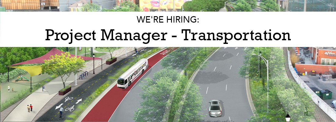 WE'RE HIRING: Project Manager - Transportation 🚗 🚲 Are you passionate about downtowns, multimodal transportation, and creating safer, more efficient, and vibrant streets? Learn more about our Project Manager - Transportation position here: bit.ly/3T8NlwU