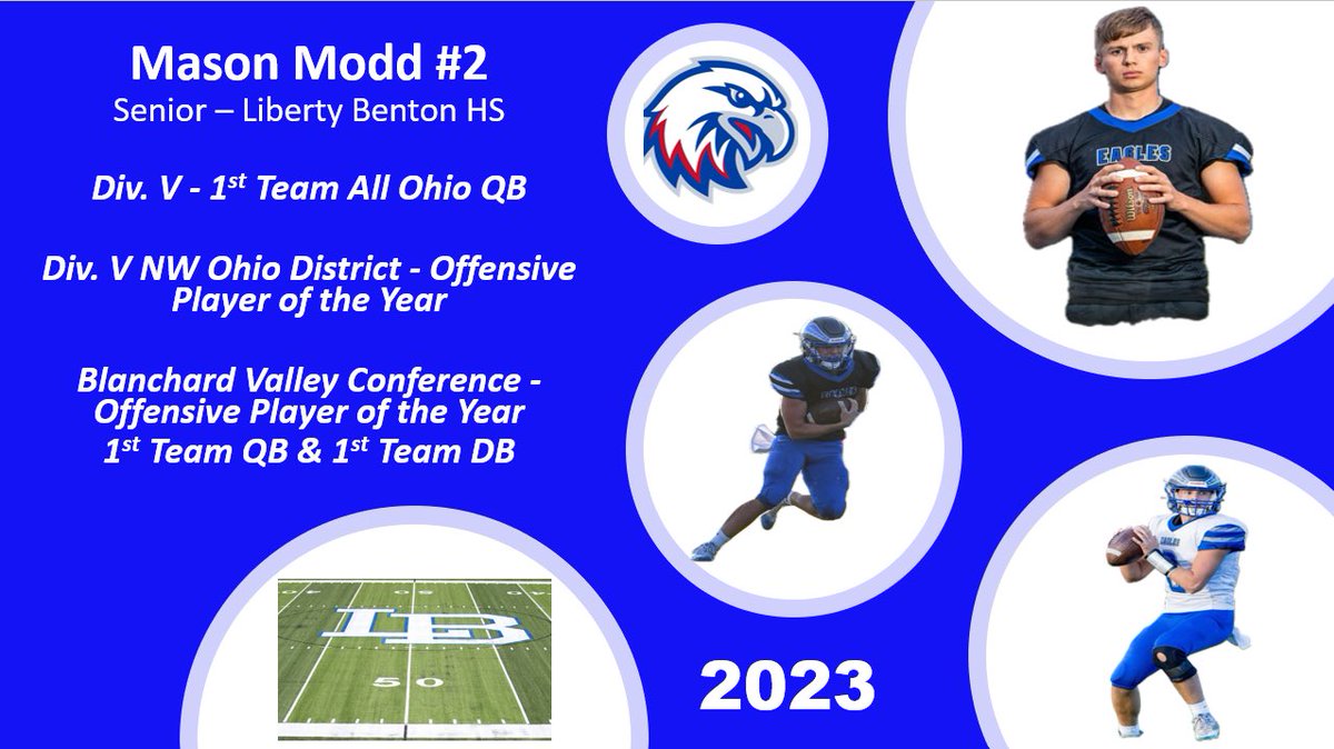 Congratulations Mason Modd for being named DIV V - 1st team All Ohio QB.  So proud of you and your accomplishments!  <a href="/FindlayCourier/">The Findlay Courier</a> <a href="/WOSNScores/">WOSN Sports</a> <a href="/MSR_Ohio/">John McCallister</a> <a href="/VanFalcon1/">Van Wright</a> <a href="/BCSNsports/">BCSN</a> <a href="/Coach_MikeRob/">Mogul Mike</a> <a href="/CoachLoefflerBG/">Scot Loeffler</a> <a href="/blackswampfb/">Black Swamp Football - Lynn Groll</a> <a href="/JaredLuginbill/">Jared Luginbill</a> <a href="/CamdenDietz/">Camden  Dietz</a>