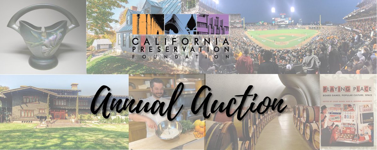 Are you into history, travel, wine, modernism, and more? Support historic preservation at our annual auction. All proceeds go to our important work preserving California Cultural Heritage. Bidding Ends on Tuesday, December 19th at 8 PM Pacific. Visit: californiapreservation.org/bid/