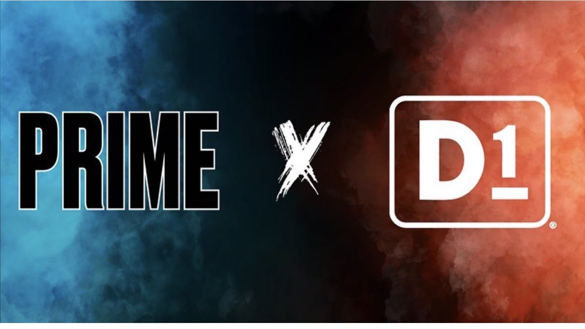 I’m super excited to announce our national partnership with PRIME Hydration. PRIME is now our official hydration partner and we are super excited to partner with the new leader in sports hydration #drinkprime #D1