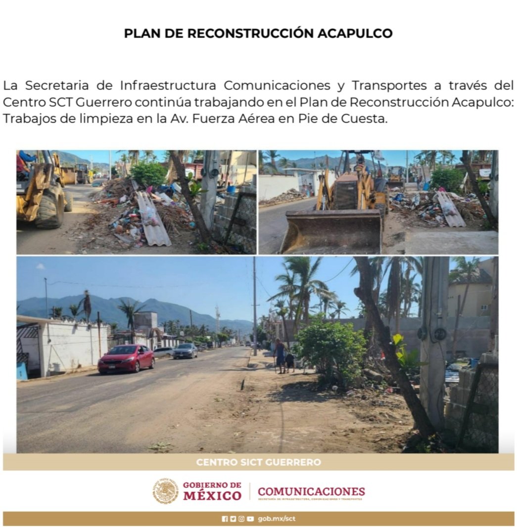 SICTGuerrero's tweet photo. Plan de Limpieza Acapulco https://t.co/uxiVp2fjqw