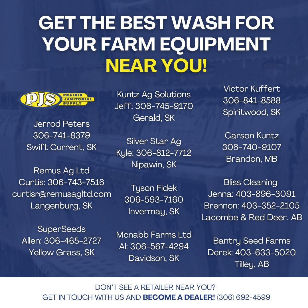 prairiejanitor1's tweet photo. Heads up! We've just expanded our dealer network, bringing Ver-Tech Truck Wash even closer to you!

If you're in Saskatchewan, Alberta or Manitoba, find your local dealer.

Or call us at 306-692-4599 to become a dealer and earn extra cash. 

#saskatchewan #vertech #farmequipment https://t.co/gb2dWNRLq8