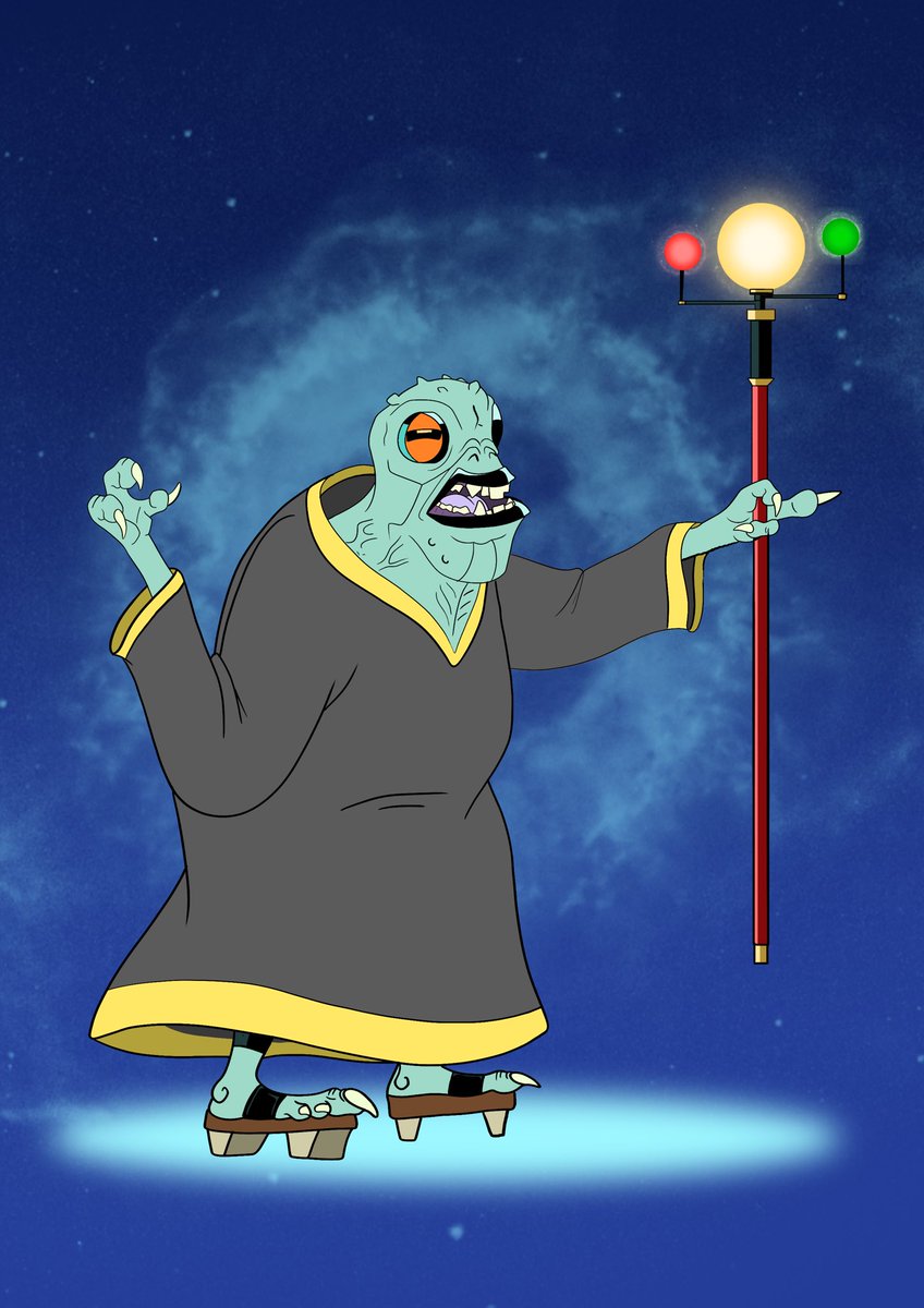 Tomjarobz93's tweet photo. Meet Count Malaktar. An alien from a dream I had in 2018, but finished yesterday. @TNPerkins4 . #drawing #dreamcreature #alien #countmalaktar #scifi #staff #space #photoshop #cartoon #comic #oldart #staff #planetaryenergy #galaxy #planet https://t.co/gdHZc1Y9Ab