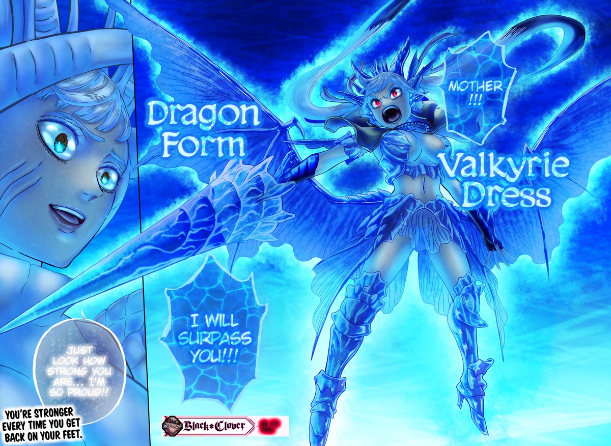 fayedumpling's tweet photo. #BlackClover #BlackClover359 #BC359
(yes it's a fan fixing but come on I always call it valkyrie dress for a reason😑) https://t.co/9ujNdeANH3
