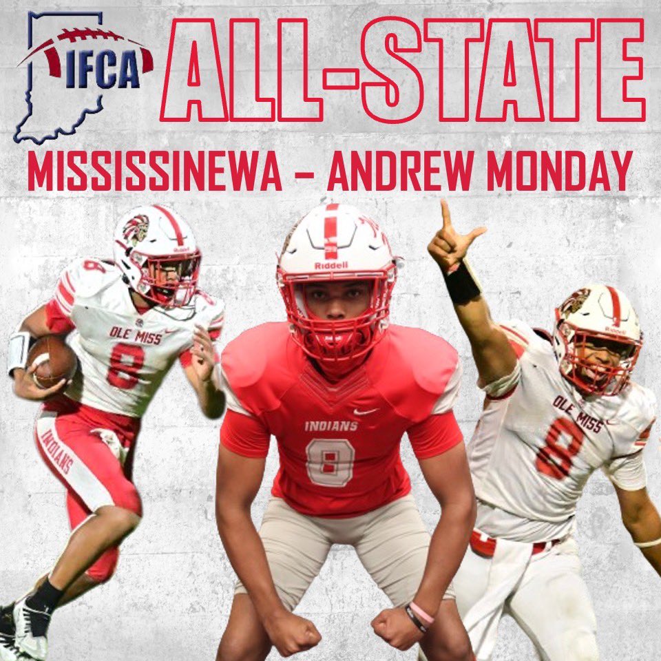 Coach Buresh (@coachkyleburesh) on Twitter photo Congratulations to Andrew Monday for being named 4A Junior All-State🪓
<a href="/MississinewaFB/">Mississinewa High School Football</a> <a href="/MHS_Performance/">Mississinewa Strength & Conditioning</a> <a href="/MCSCAthletics/">MCSC Athletics</a> <a href="/MCSCSchools/">Mississinewa Schools</a> <a href="/INFBCoaches/">IFCA</a> Congratulations to Andrew Monday for being named 4A Junior All-State🪓
<a href="/MississinewaFB/">Mississinewa High School Football</a> <a href="/MHS_Performance/">Mississinewa Strength & Conditioning</a> <a href="/MCSCAthletics/">MCSC Athletics</a> <a href="/MCSCSchools/">Mississinewa Schools</a> <a href="/INFBCoaches/">IFCA</a>