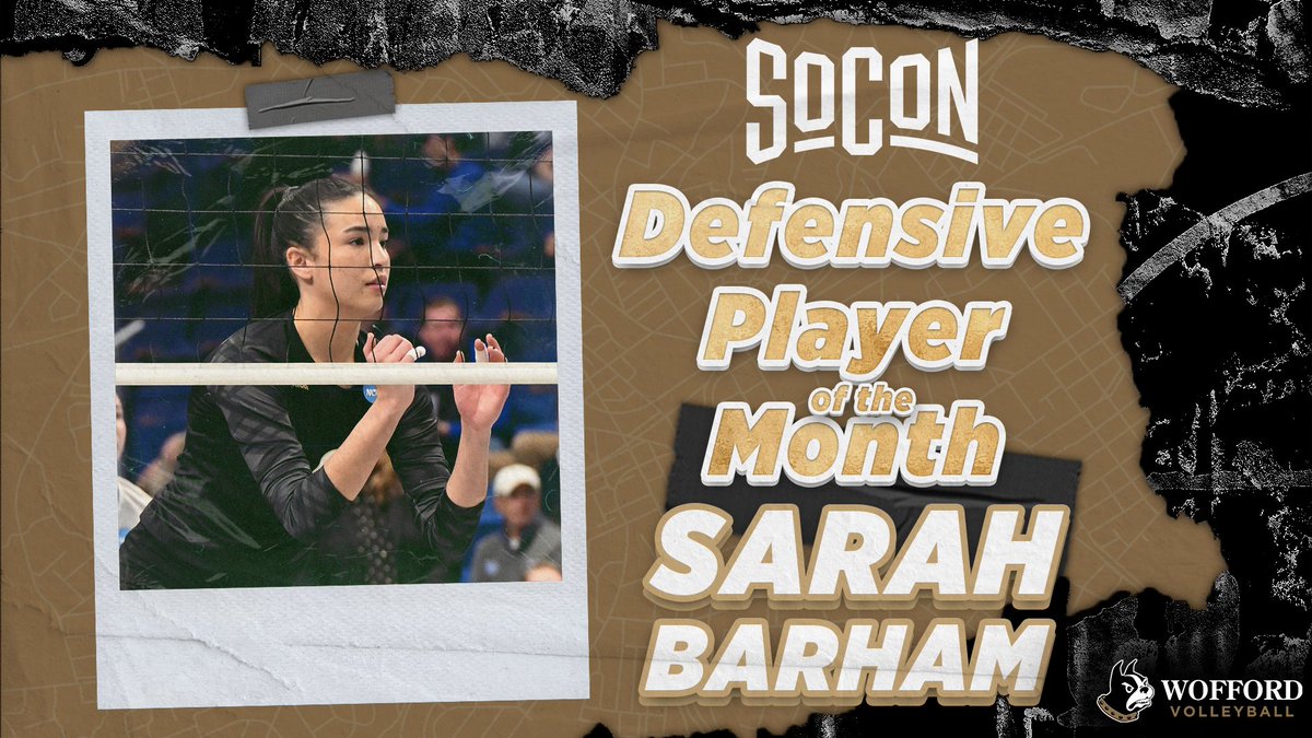 Let's go! Sarah Barham has become the first SoCon volleyball player to ever win four player of the month honors! 🤩 Congrats, Sarah! #BarhamBlock
