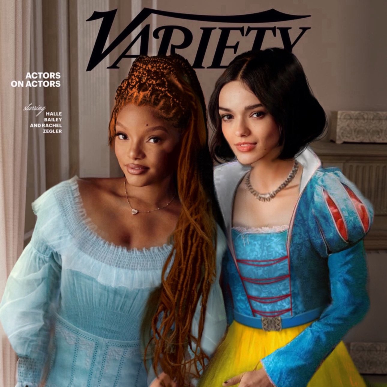 Snow White News on X: "THE disney princesses <333 rachel zegler and halle bailey actors on actors in two days!! image edit from @fnpguto ! https://t.co/LJiaSzBsGf" / X