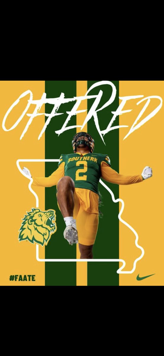 After a great conversation with @JerodAlton I’m blessed to receive a offer from Missouri Southern! Thank you for believing in me! @GrindHardKC @EMP1RE7v7 @CoachJanes @Pooch1212 @TopSpeedLLC @CoachCash_DBs @JPRockMO
