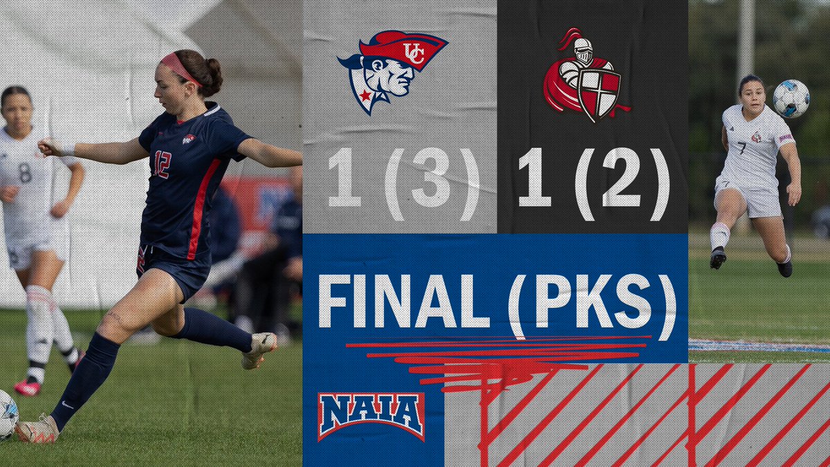 W⚽️
Your 2023 #NAIAWSoccer National Champions are the <a href="/UC_Patriots/">UC Athletics</a> in dramatic fashion earning the first Red Banner in program history after defeating top seeded William Carey 3-2 in PKs.

#collegesoccer #BattleForTheRedBanner