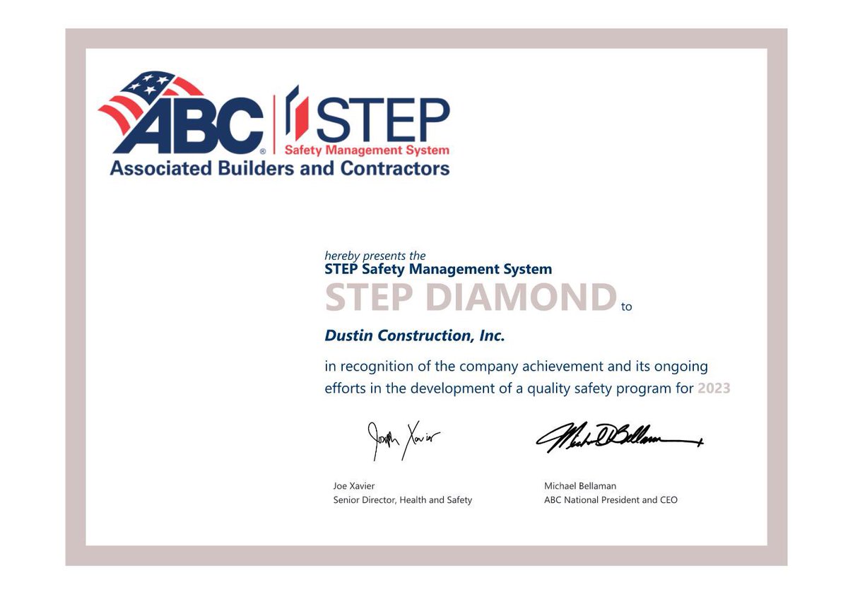 Dustin Construction tweet media