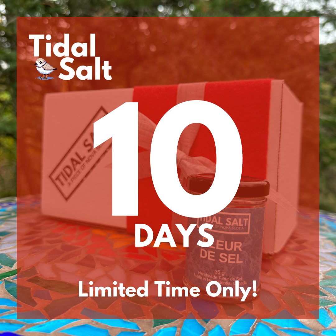 Our holiday box ships in just ten days! There’s still a few left, grab yours before it’s too late! 

#novascotia #fleurdesel #antigonish #novascotiaseasalt