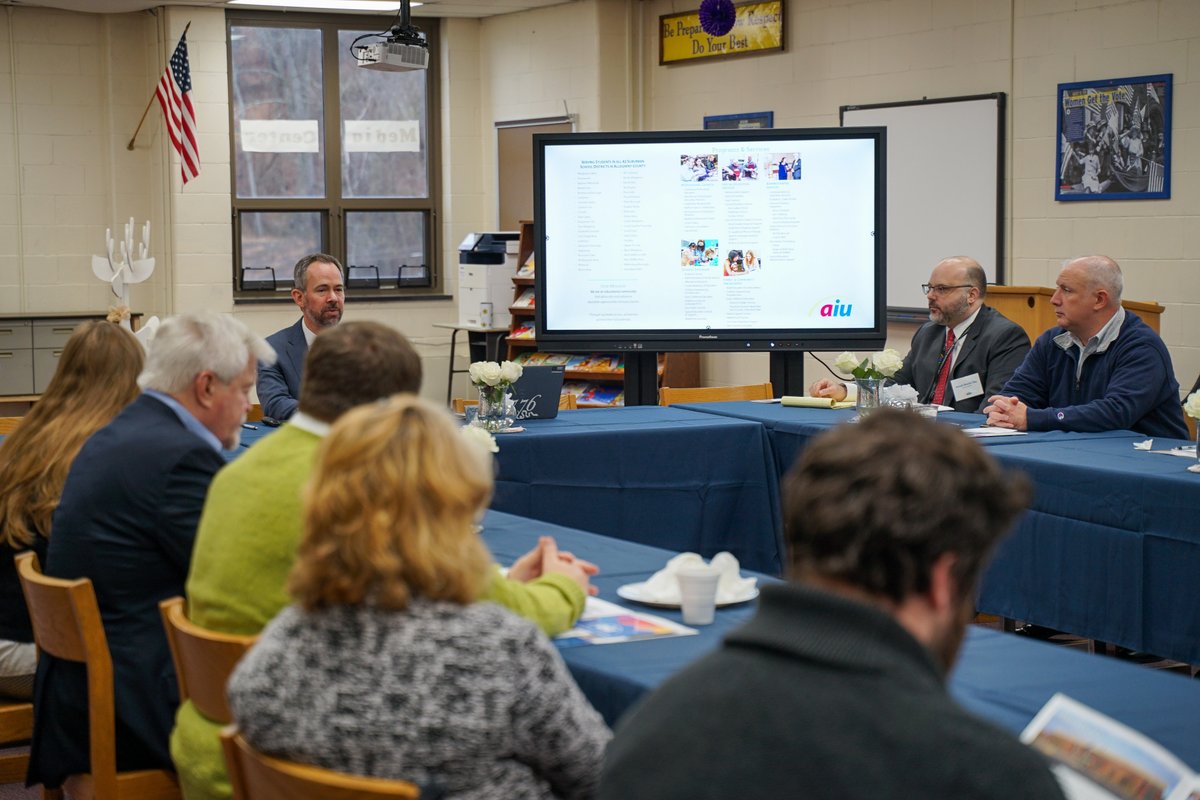 AlleghenyIU's tweet image. This morning, the AIU held its annual Legislative Breakfast. The summit of leaders from across Western Pennsylvania began at Mon Valley School with a tour of our innovative prevocational programs. It was followed by a visit to the McKeesport Family Center and key AIU services.